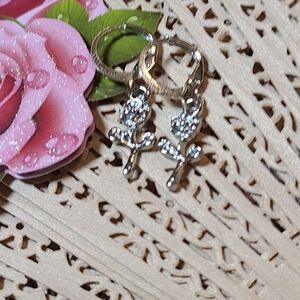 Tiny Rose Earrings For Sale Today